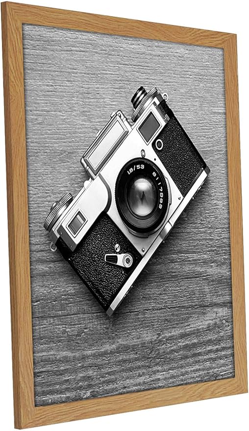 Americanflat 16x20 Picture Frame with Polished Plexiglass - Wide Picture Frames Made of Engineered Wood for Vertical or Horizontal Wall Display - Epic Collection - Dark Oak