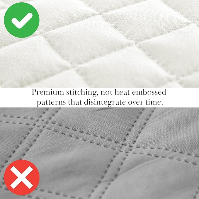 Southshore Fine Living, Inc. Full/Queen Size Quilt Bedding Set, Wrinkle-Free Stain & Pet Hair Resistant Bedding, Coverlet Bedspreads Queen Size/Full Size Bedspread with 2 Pillow Shams, Cream