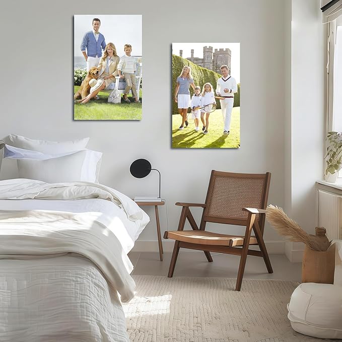 JIMUJIA Custom Canvas Art Print 22"x34" - Unframed Artwork, Personalized Wall Decor, Customizable Photo, Custom Portrait, Office, Living Room, Bedroom Wall Art(22×34in,Unframe)