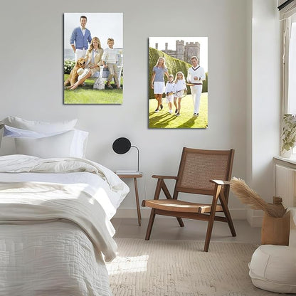 JIMUJIA Custom Canvas Art Print 22"x34" - Unframed Artwork, Personalized Wall Decor, Customizable Photo, Custom Portrait, Office, Living Room, Bedroom Wall Art(22×34in,Unframe)