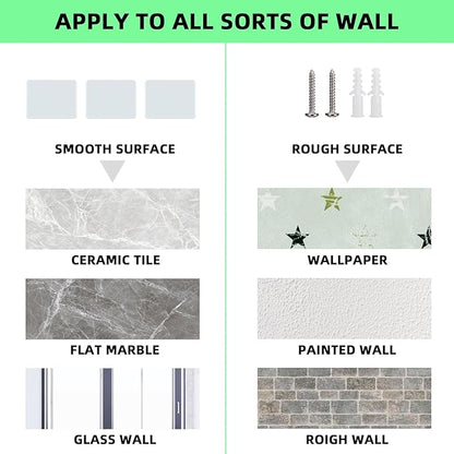 Acrylic Wall Shelves for Storage,Floating Shelf,Clear Display Shelves,Ledges for Pop Figures Plant Organizer for Toy Games Spices Perfumes Picture Photo for Bedroom Decor Living Room