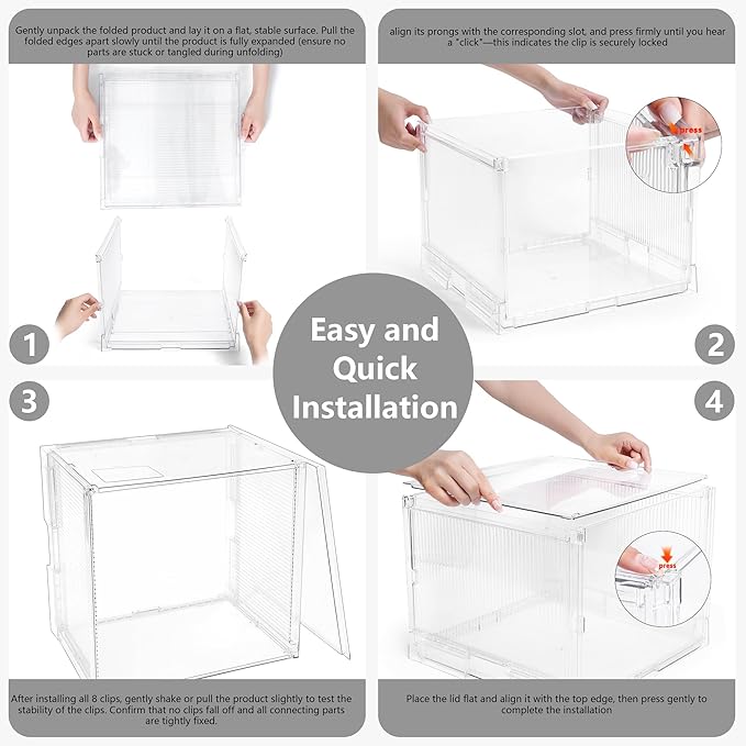 MUKAI File Box Organizer, Hanging Folder Storage Boxes, File Folder Organizer with Slide, Filing Crate Bin Holder with Letter-size File Holder Filing Box for Office, Home, Decor (2)