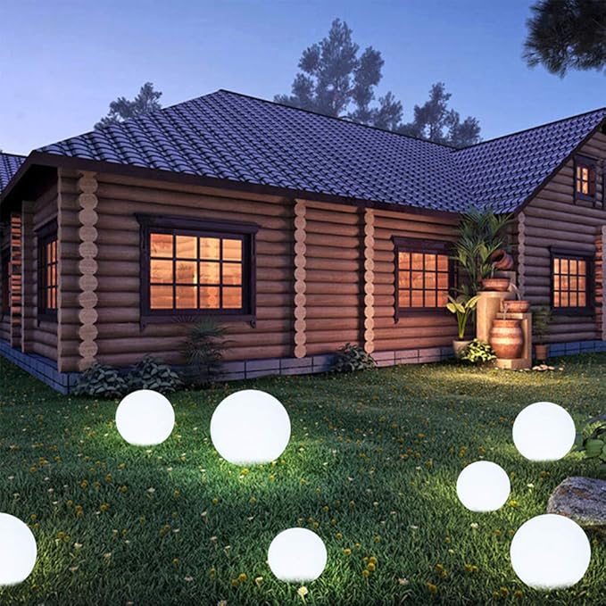 Modern Home LED Glowing Sphere w/Infrared Remote Control - Indoor/Outdoor Floating Light Ball (24 inch)