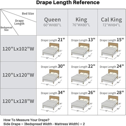 Oversized Queen Bedspread Quilt 120" x 102", 100% Cotton Lightweight Bed Spreads Coverlet Set Farmhouse Bedding Cover, 3 Piece, Brown/Gray/Beige