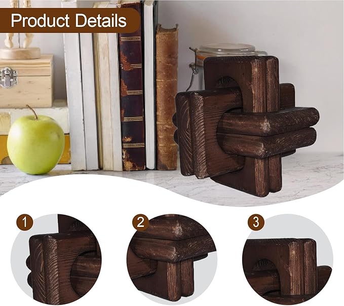 Wood Chain Link Decor Coffee Table Decor Versatile Country Vintage Unique Ornament Decoration for Coffee Table Party