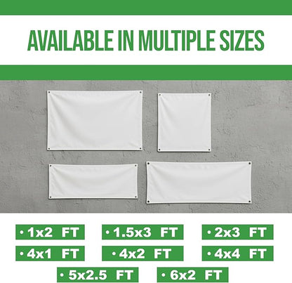 Custom Large Banner by BCB Print | Personalized Polyester Wall Hanging Banner for Outdoor Use | Add Your Image, Text, or Logo for Business, Birthdays, Graduations & Events | Made in USA | HD Print.