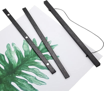 WITCOLOR Magnetic Poster Hanger Frame, Black Magnet Poster Frame 18x24 18x12 18x18 for Posters, Kids Paintings, Photos, Maps, Scrolls, Picture, Canvas Works and Art Prints(18")