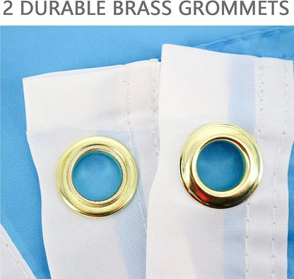 Solid Blue Flag 3x5 Ft Blank Blue Flags Vivid Color Double Stitched Plain Flag with Brass Grommets