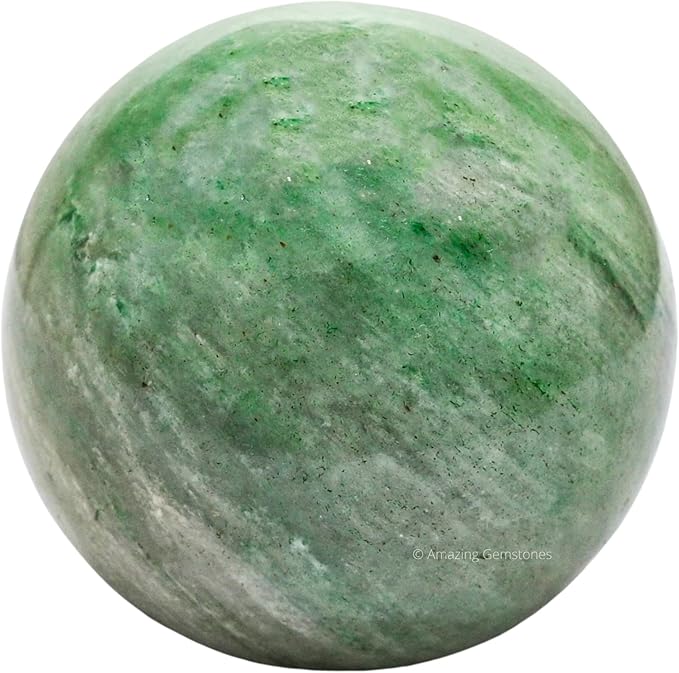 Amazing Gemstone Green Aventurine Crystal Ball with Stand - 2.5 Inches Large Crystal Sphere Meditation Balls for Witchcraft and Decorative Balls
