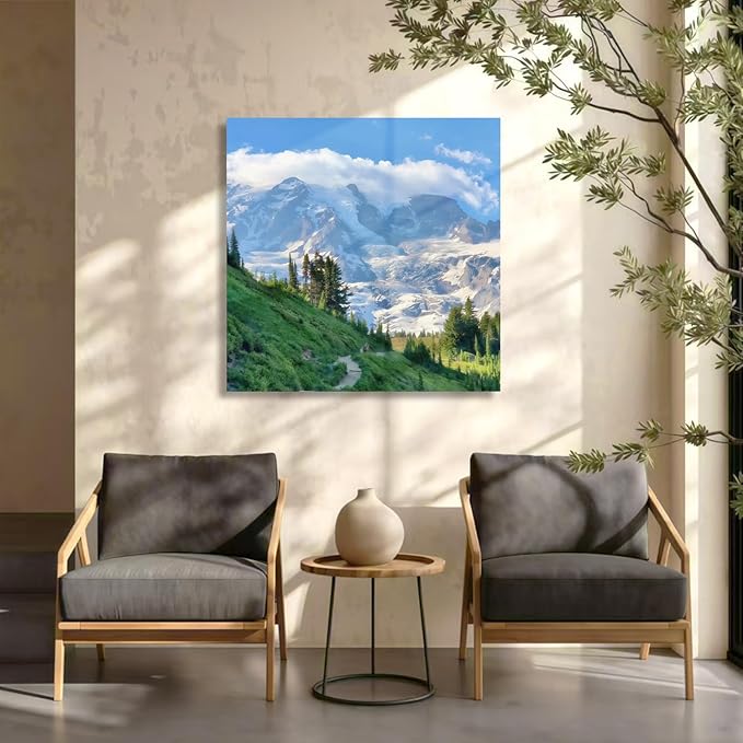 JIMUJIA Custom Canvas Art Print 30"x30" - Unframed Artwork, Personalized Wall Decor, Customizable Photo, Custom Portrait, Office, Living Room, Bedroom Wall Art(30×30in,Unframe)