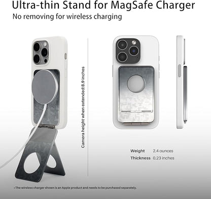 Magnetic Tripod for iPhone, Aluminium Phone Tripod Stand Compatible with Magsafe iPhone 17/16/15/14/13/12 Series, Foldable Strong Magnetic Phone Stand & Travel Essentials Accessories