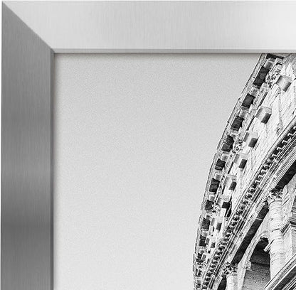 Americanflat 20x24 Picture Frame with Polished Plexiglass - Silver Picture Frame - Wide Photo Frames Made of Engineered Wood for Vertical or Horizontal Wall Display - Epic Collection - Silver