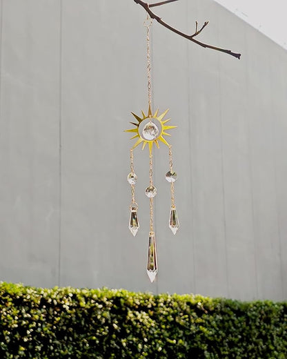 Hanging Crystal Suncatchers for Indoor Windows Prism Sun Light Catchers Celestial Rainbow Maker