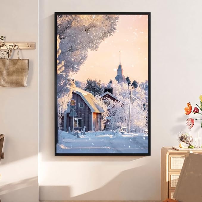 16x24 Inch Poster Frame, Plexiglass, Set of 2, Black Snap Frames, Front-loading Frame, Coating Aluminum Profile, Display Horizontally & Vertically