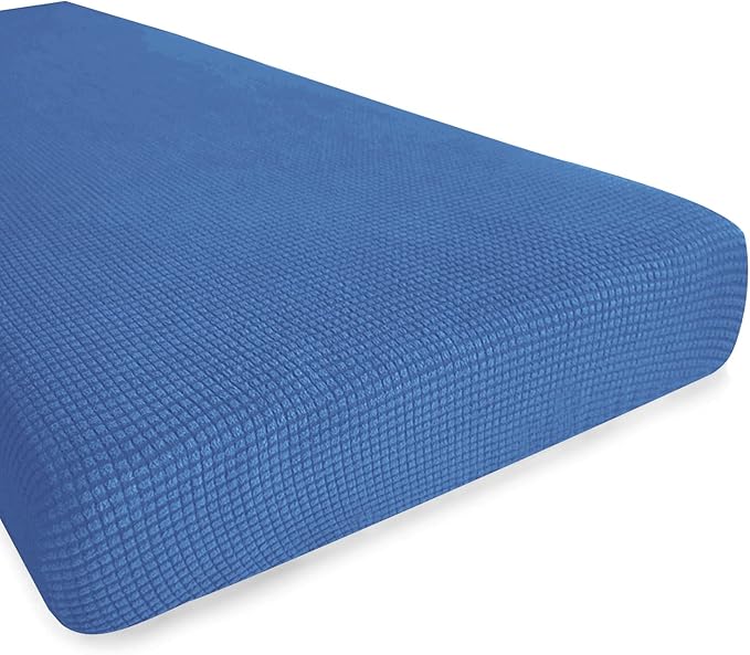 Hokway Stretch Couch Cushion Slipcovers Large Reversible Protector Slipcovers Sofa Cushion Protector Covers(Medium, Frenchblue)