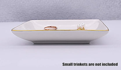 Friendship Gifts for Women,BFF Bestie Women - Funny Birthday,Valentines,Christmas Gifts for Friends,Besties,Soul Sister,Unbiological Sister,Her - Ceramic Jewelry Holder Ring Dish Trinket Tray