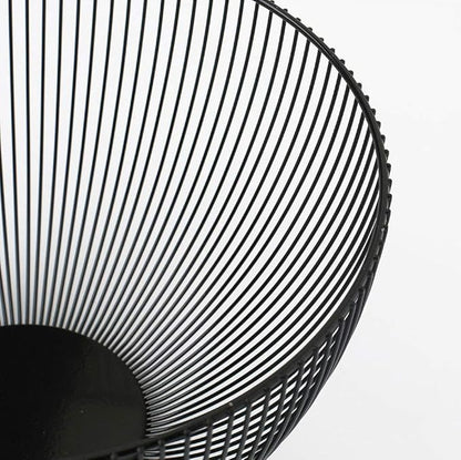 IBWell Black Wire Fruit Basket Fruit Bowl Kitchen Fruit Basket Stand Fruit Bowls for the Counters Metal Fruit Bowl (Round-Normal)