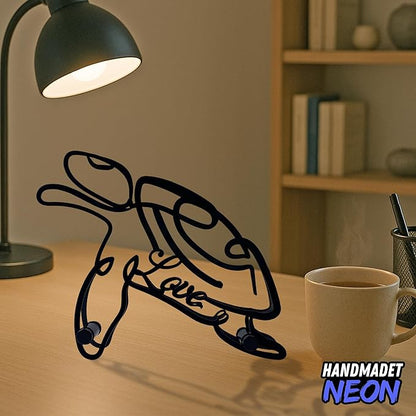 Personalized Sea Turtle Minimalist Sculpture, Custom Pet Name Metal Desk Decor, Decorative Aesthetic Table Sign Gifts For Ocean Lovers, Kids Room, Beach House Decorations