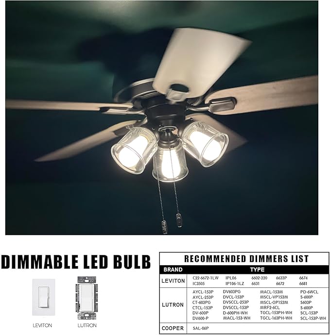 Dimmable E26 Frosted LED Edison Bulbs, 4000K Neutral White，6W Equivalent 60W,600LM,AC120V,ST58 Frosted Light Bulbs with 90+ CRI,Edison Style,Pack of 6 (6W=60W, 4000K)