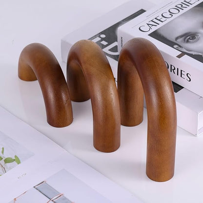 XMGZQ Brown Wood Arch for Coffee Table Decor Items,Wood Statue and Sculpture Set 3,Japanese Neutral Home Decor Aesthetic,Living Room,Entryway,Bookshelf,Floating,Console,Boho Minimalist Objects