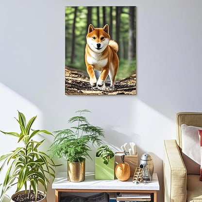 Personalized Photo to Canvas Print - Canvas Prints With Your Photos on Custom Wall Art for Bedroom, Living Room, Wedding Baby Pet Family Picture Framed Wall Art (20" W x 32" H)