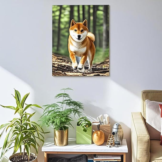 Personalized Photo to Canvas Print - Canvas Prints With Your Photos on Custom Wall Art for Bedroom, Living Room, Wedding Baby Pet Family Picture Framed Wall Art (20" W x 32" H)