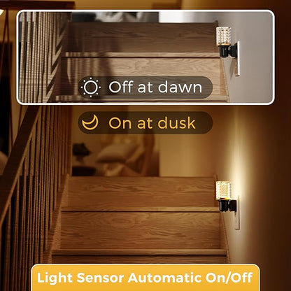 L LOHAS LED Night Light, Dimmable Night Lights Plug into Wall, Automatic Night Lights Plug in with Auto Light Sensor, 0-100LM Adjustable Brightness LED Night Light, for Bedroom Hallway Home Decor