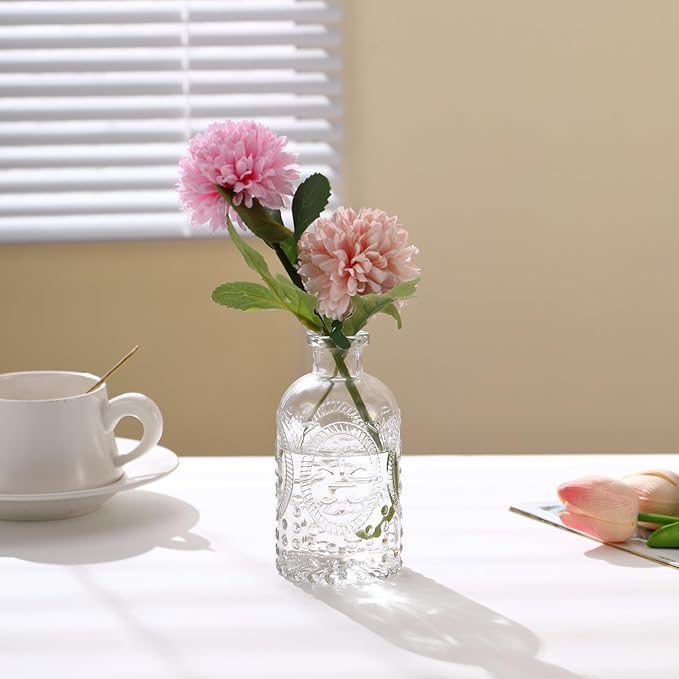 Glass Bud Vases Set of 48, Clear Small Vases for Centerpieces, Small Glass Vase for Flowers, Vintage Bud Vase in Bulk for Wedding, Party, Events, Reception, Home Decor