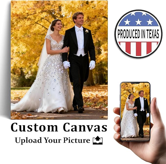 Personalized Custom Canvas Prints: Photo On Canvas (Framed Canvas, 16x20) Transform Your Photos into Stunning Framed Wall Art Digitally Printed Photo To Canvas Ideal for Home Decor Made in Texas, USA