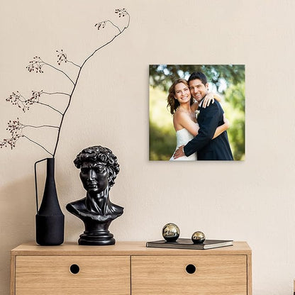 YYYYHPP Canvas Prints with Your Photos, Personalized Photo to Canvas Wall Art,Canvas Printing for Wedding, Family, Baby, Pets, Home Office Decor, Wrapped Frame 12"x12"
