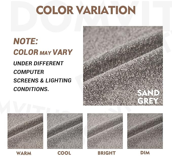 DOMVITUS Luxury Decorative Throw Pillow Cover 18 x 18 Inch Textured Boucle Square Sofa Couch Pillow for Living Room Woven Accent Cushion Case, 1PC, Sand Grey