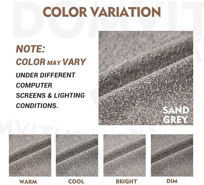 DOMVITUS Luxury Decorative Throw Pillow Cover 18 x 18 Inch Textured Boucle Square Sofa Couch Pillow for Living Room Woven Accent Cushion Case, 1PC, Sand Grey