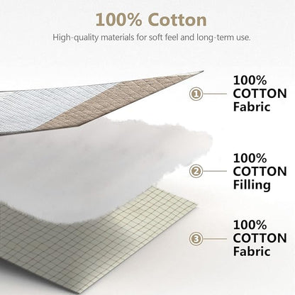 Quilts King Size - King Quilt Bedspread Sets, 100% Cotton Patchwork Quilt Bedding Set for King Bed, 3 Pieces Plaid Farmhouse Reversible Rustic Lightweight Comforter Spread, Brown/Beige/Gray