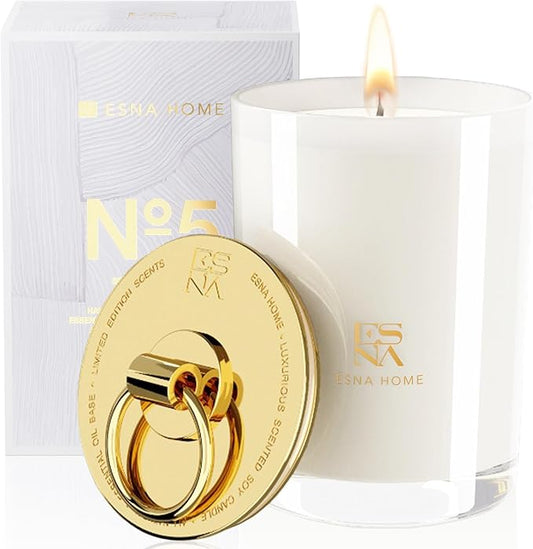 Luxury Scented Candle Aromatherapy Candles for Home Scented 100% Natural Soy Candles Hand Poured Vegan Wax Holiday Candles Gift for Christmas Home Decor Gifts for Women 8.8oz Long Lasting Slow Burn