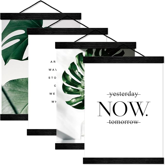 4 Pack Magnetic Picture Frames - 20x24 20x28 20x30 Poster Frame Hanger for Photo Picutre Canvas Artwork Art Print Wall Hanging