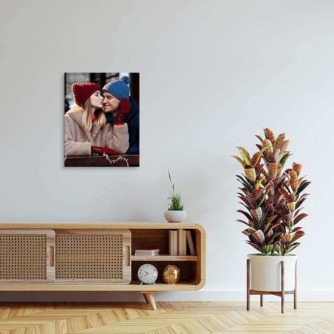 YYYYHPP Canvas Prints with Your Photos, Personalized Photo to Canvas Wall Art,Canvas Printing for Wedding, Family, Baby, Pets, Home Office Decor, Wrapped Frame 24"x30"
