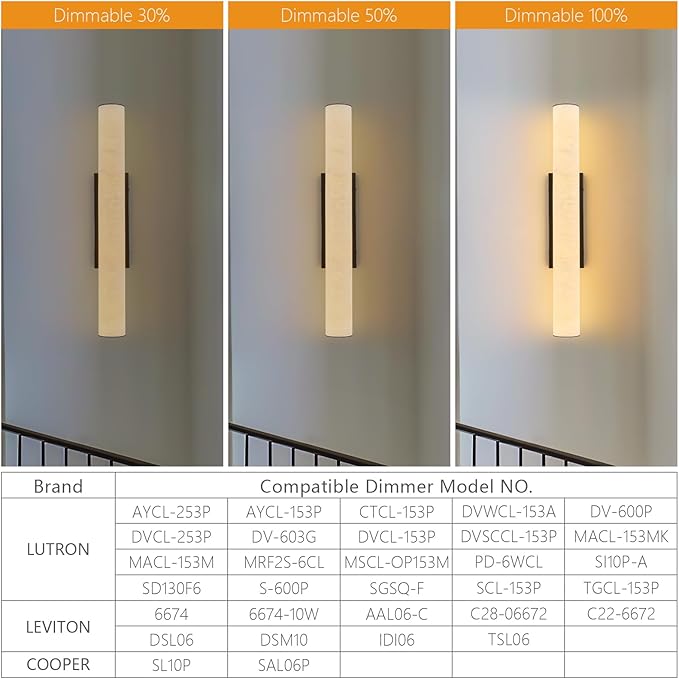 LMQNINE Natural Alabaster Wall Sconces Spanish Marble Wall Light Cylinder Modern Black LED Sconce for Living Room Bedroom Bathroom Stairs（M-1Pack）
