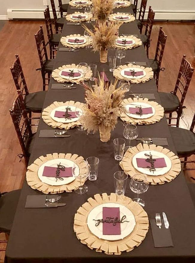 Handmade Round Table Placemats - Vintage Mats for Parties, Dining Table, Coasters - Decorative Placemats - 100% Jute Natural Fibers - Pack of 4-14’’ Diameter - Natural Jute – The Home Talk Store