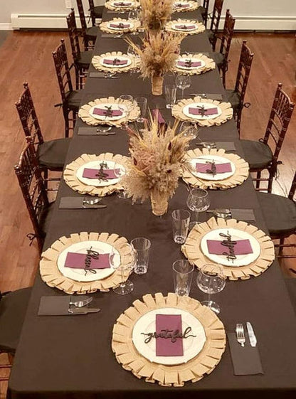 Handmade Round Table Placemats - Vintage Mats for Parties, Dining Table, Coasters - Decorative Placemats - 100% Jute Natural Fibers - Pack of 4-14’’ Diameter - Natural Jute – The Home Talk Store