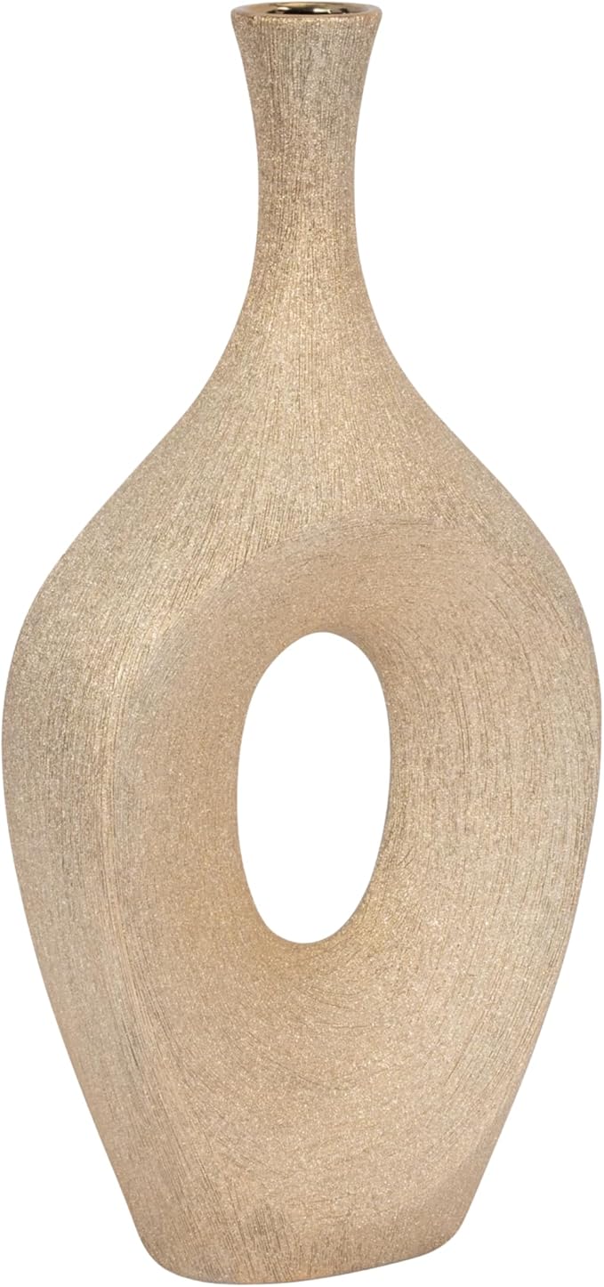 Sagebrook Home Ceramic Vase - Bring Elegance to Your Space with Unique Decor