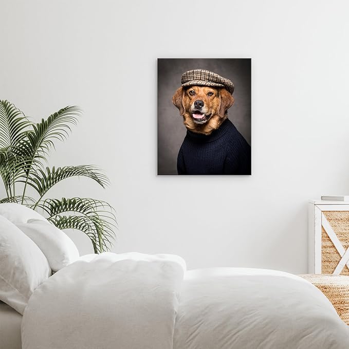 YYYYHPP Canvas Prints with Your Photos, Personalized Photo to Canvas Wall Art,Canvas Printing for Wedding, Family, Baby, Pets, Home Office Decor, Wrapped Frame 16"x20"