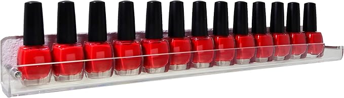 AMT 3 Pack Acrylic Floating Shelves, 15 L x 1.8 W, Clear Bathroom Wall Shelf, Bookshelves, Invisible Display for Office, Bedroom, Small Gap Allows Water to Escape, Free Screws & Drill Bit (Small)