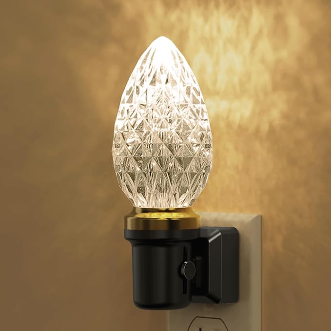 L LOHAS LED Night Light, LED Night Lights Plug into Wall, Dimmable Night Light with Auto Light Sensor, 3000K Warm White 0-100LM, Adjustable Brightness Nightlight, Bathroom Hallway Bedroom