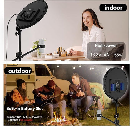 Large Ring Light with 72" Tripod Stand, (Pink, 13)