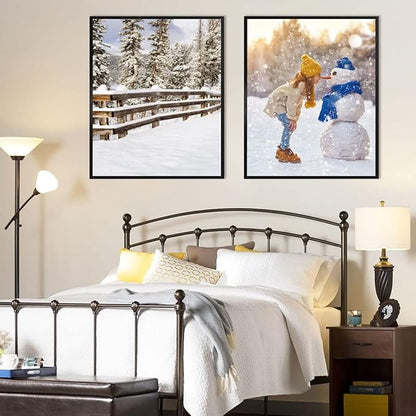 16x24 Inch Poster Frame, Plexiglass, Set of 2, Black Snap Frames, Front-loading Frame, Coating Aluminum Profile, Display Horizontally & Vertically