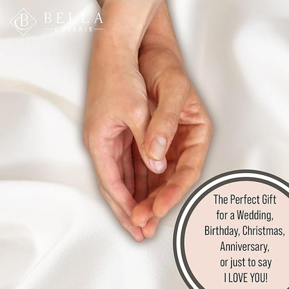 Bella Coterie Luxury Bamboo Viscose Twin Size Sheet Set | 100% Organically Grown | Ultra Soft | Cooling for Hot Sleepers | 18" Deep Pocket [Ivory]