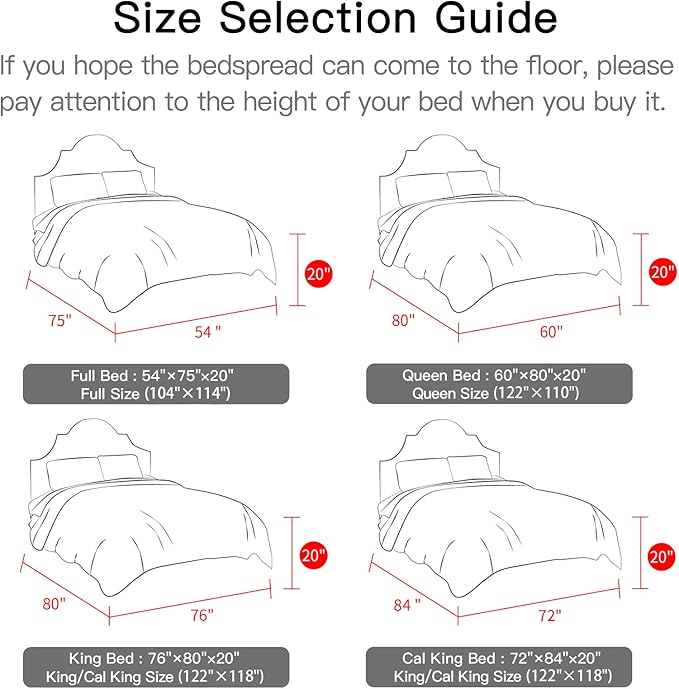 CHIXIN Oversized Cotton Bedspread King Size - Real Stitching - Luxury Quilted Bedding Cover for All Season, Reversible, Ultra Soft, Lightweight, 3 Piece, Grey