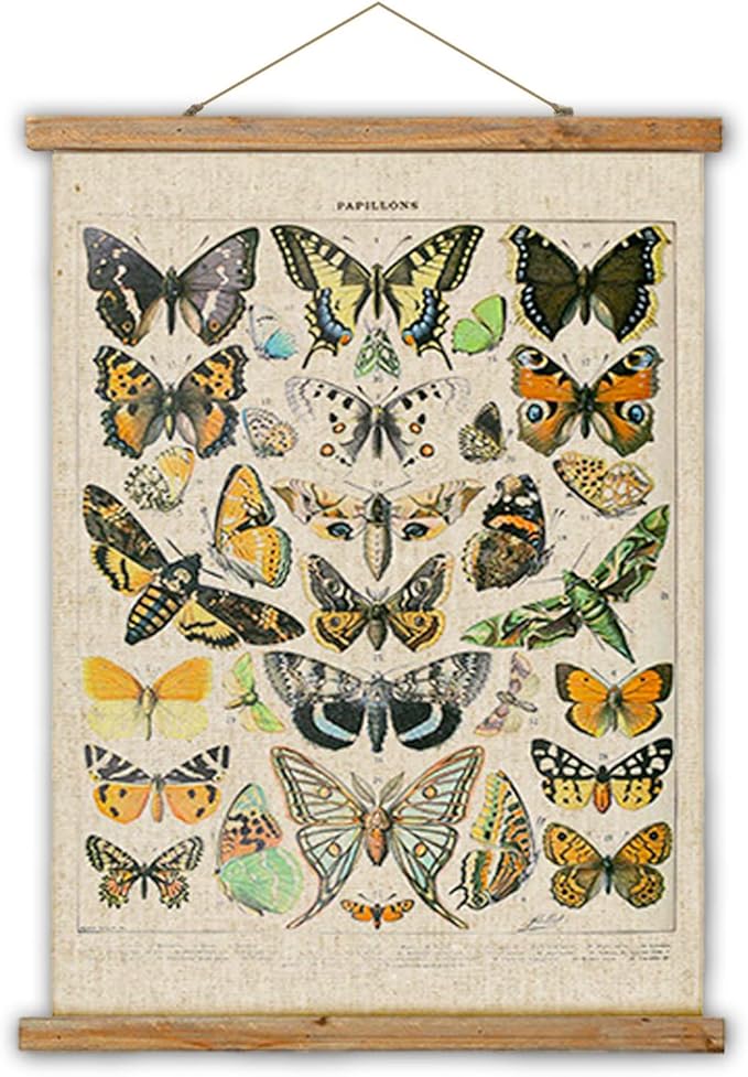 ABoby Hanging Posters, Decorative Wall Art Prints, Fabric Tapestries With Wood Frames, Ready to Hang (16" x 24" x 1 Panels, Artwork - 11)