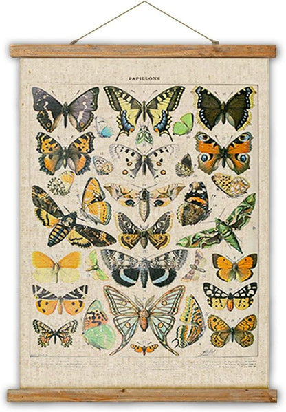 ABoby Hanging Posters, Decorative Wall Art Prints, Fabric Tapestries With Wood Frames, Ready to Hang (16" x 24" x 1 Panels, Artwork - 11)