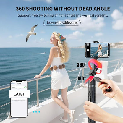 70" Tripod for Phone, Portable All in One Extendable Cell Phone Tripod Stand, Tall Travel Tripods for Recording Video Selfies Photo, with Wireless Remote Control for iPhone、Samsung、Android